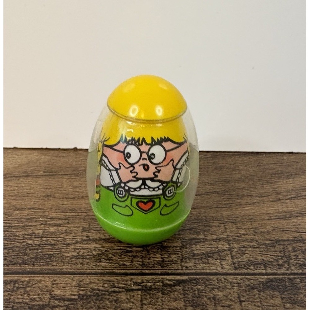 Vintage Weebles Haunted House Halloween Scared Girl Figure 1976 Weeble Wobble